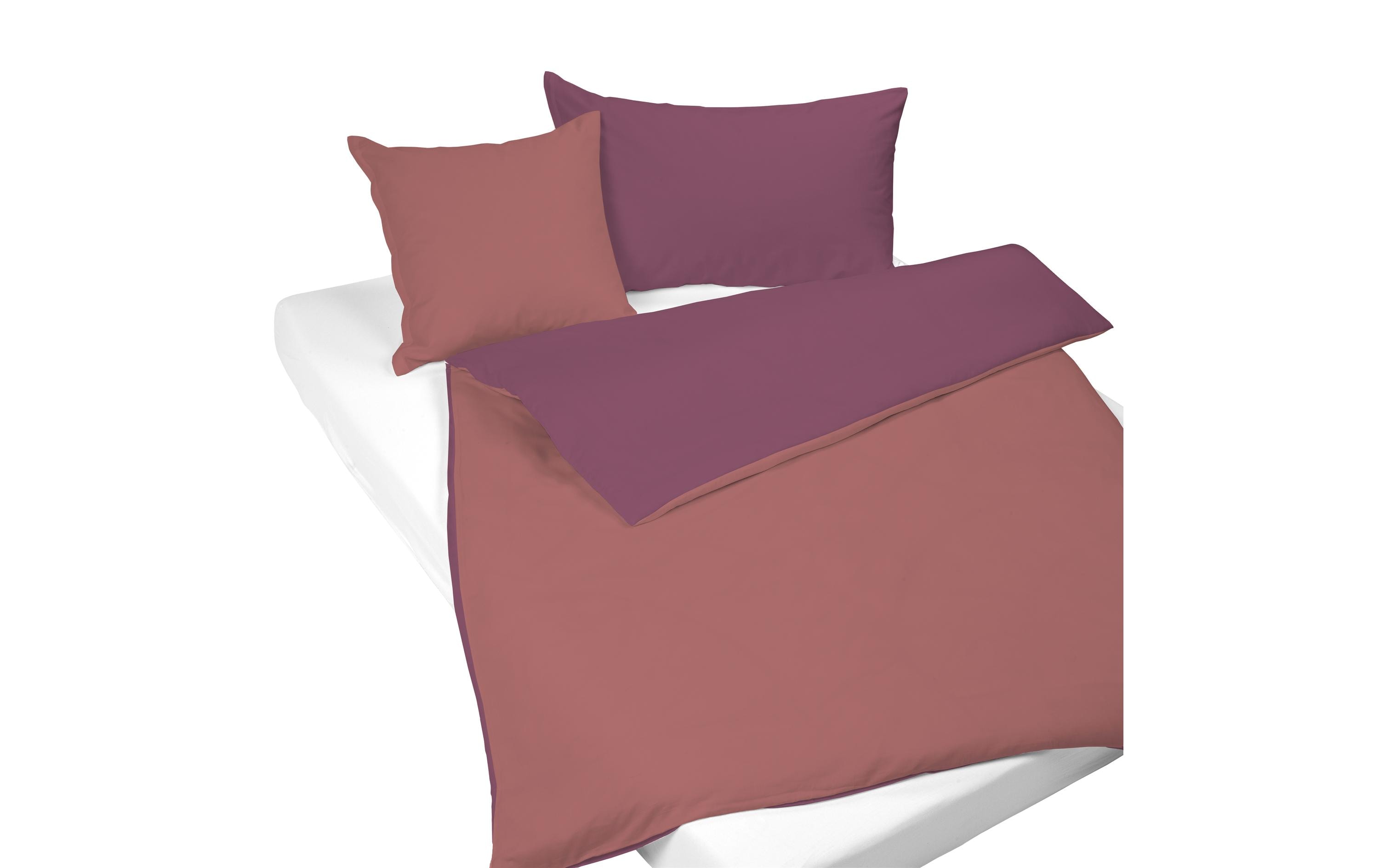 Nobilium Duvetbezug Mia 160 x 210 cm, Rosenholz/Mauve