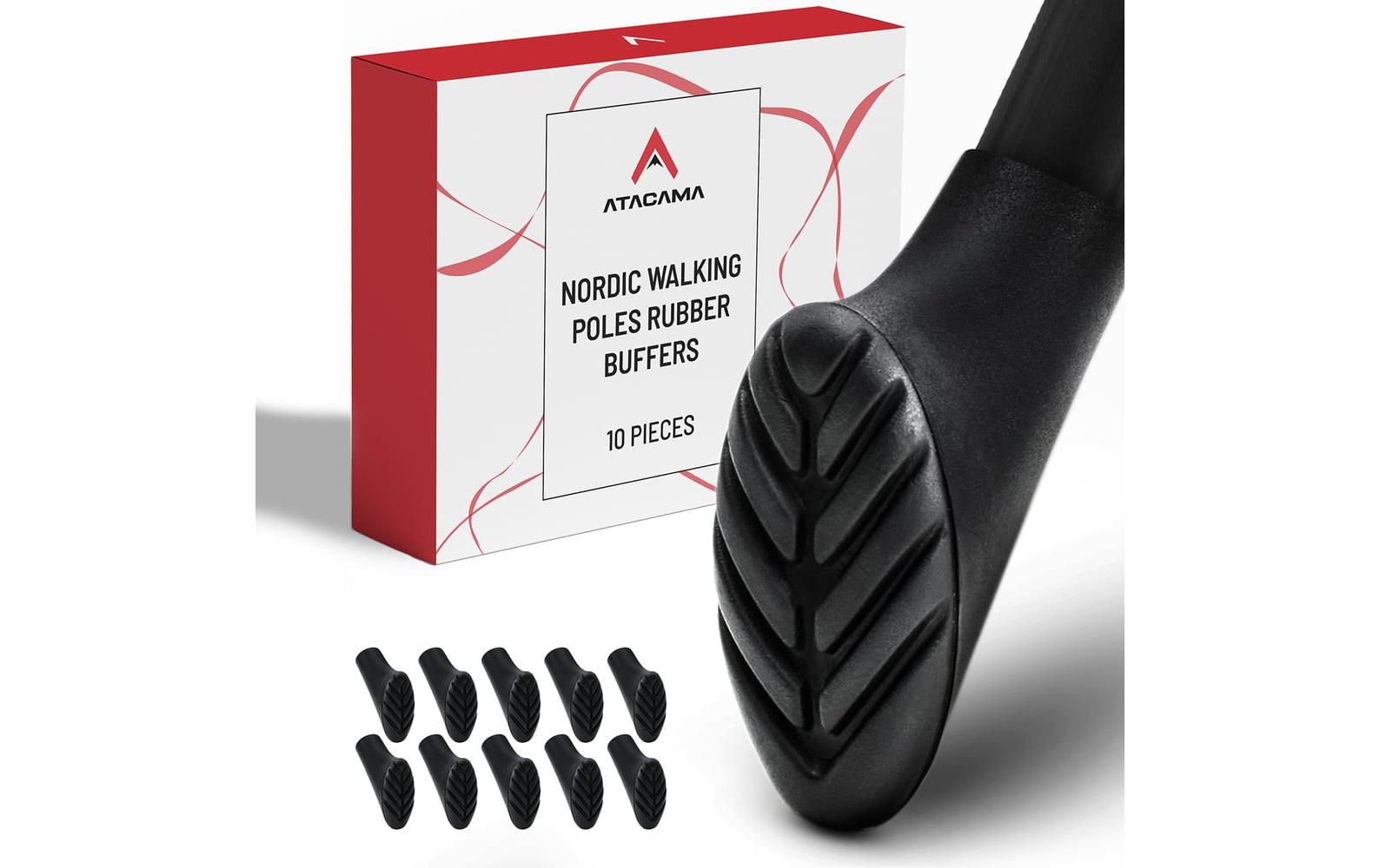 Atacama Nordic Walking Gummipuffer Wanderstockaufsatz 10er-Set Atacama Nordic Walking Gummipuffer Wanderstockaufsatz 10er-Set