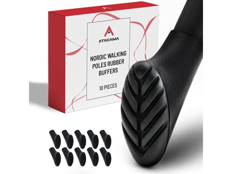 Atacama Nordic Walking Gummipuffer Wanderstockaufsatz 10er-Set Atacama Nordic Walking Gummipuffer Wanderstockaufsatz 10er-Set