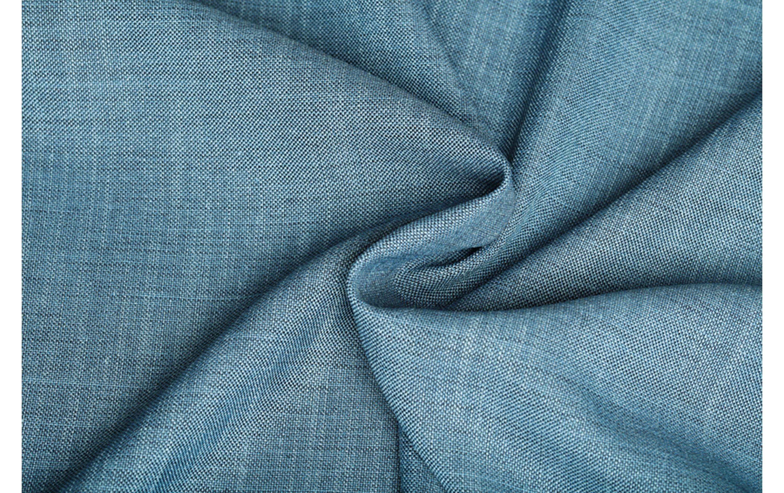 Hubatka Dekovorhang mit Faltenband Quirin 140 cm x 240 cm, Petrol