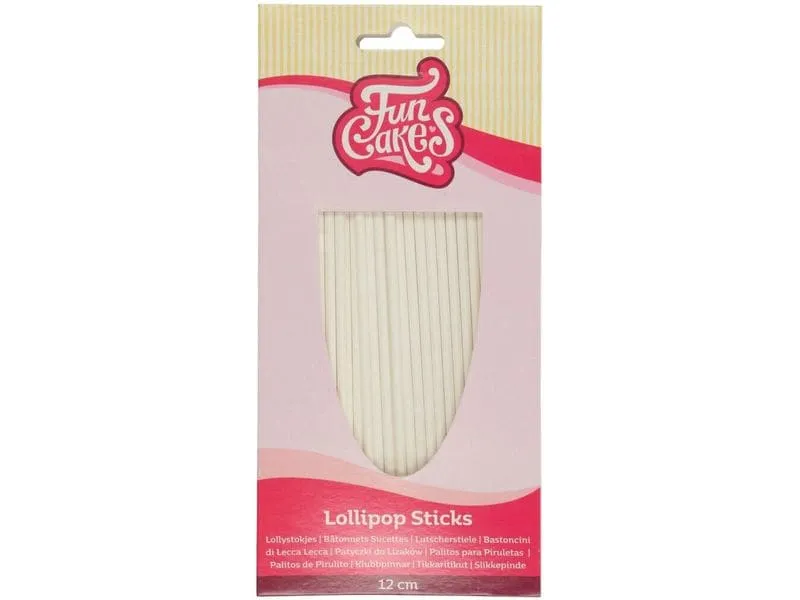 Funcakes Lutscherstiele Lollipop Stick, 12 cm, 50 Stück Funcakes Lutscherstiele Lollipop Stick, 12 cm, 50 Stück