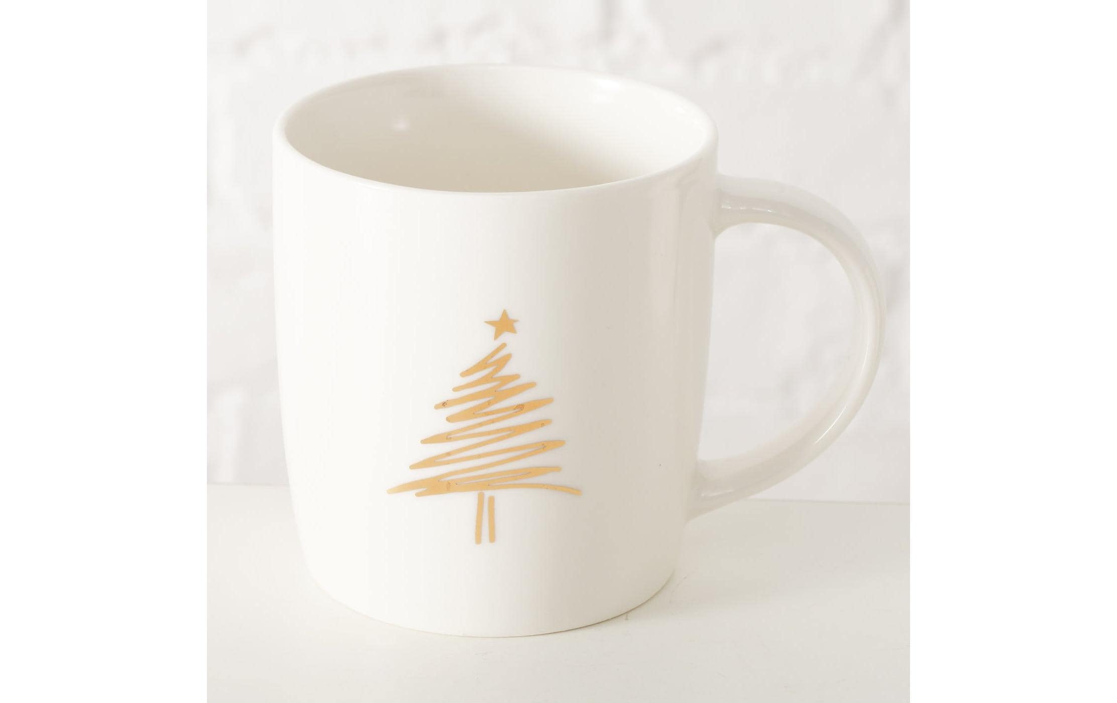 Boltze Tasse Brilly 4er Set, Keramik, 320 ml
