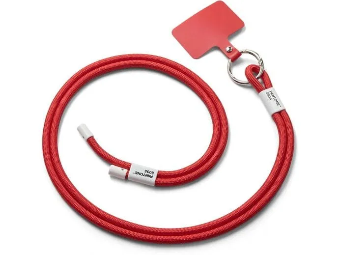 Pantone by Copenhagen Design Handyband Textilmaterial 48 x 3.3 cm rot