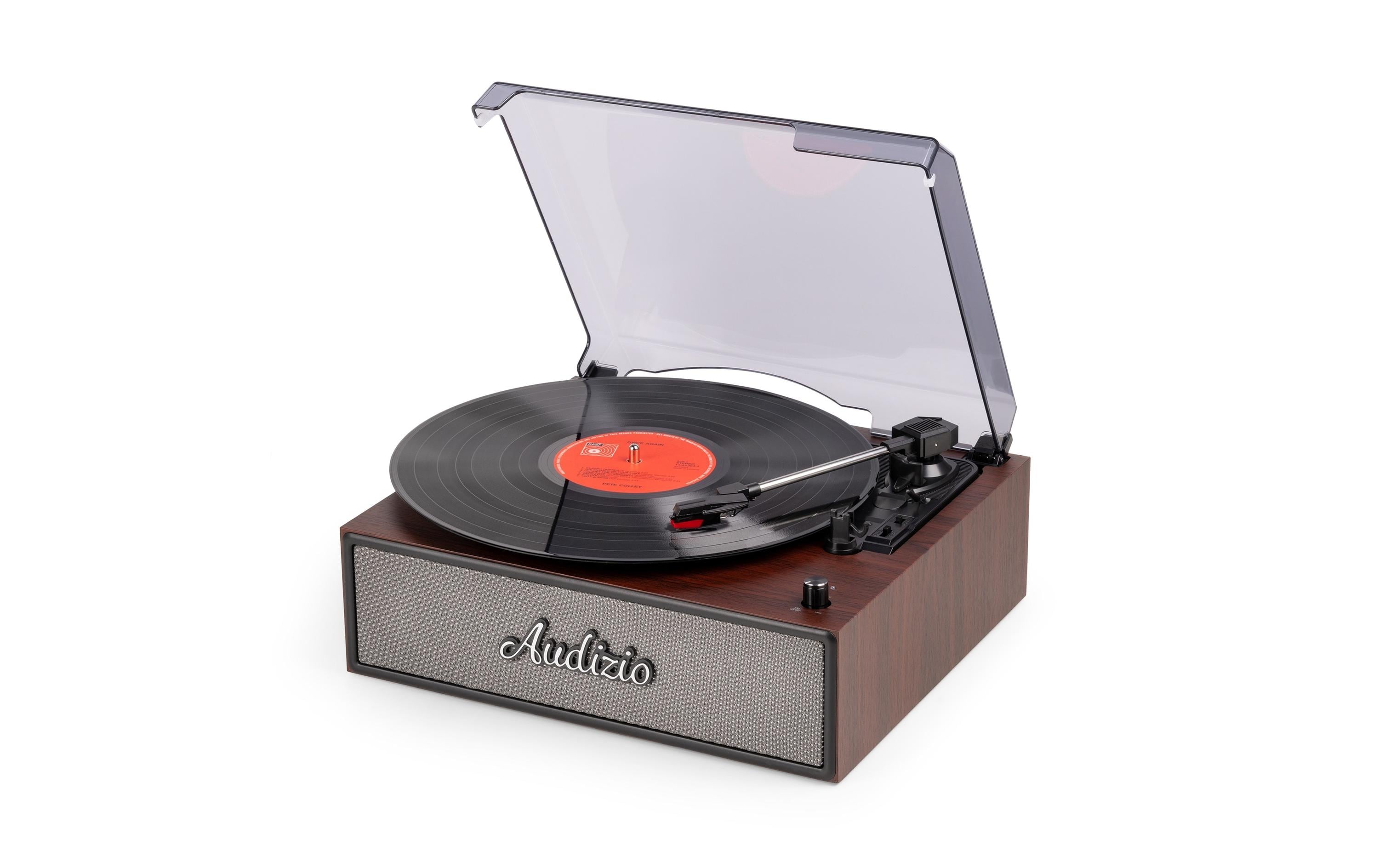 Audizio Plattenspieler mit Bluetooth Reno-WD Stereo Braun