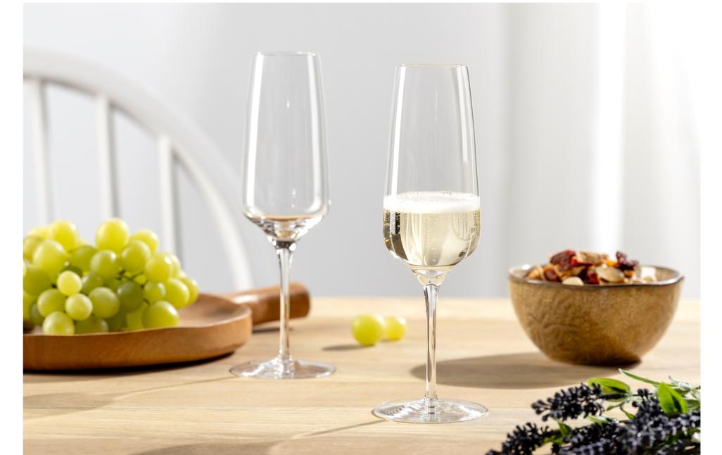 Leonardo Sektglas Cesti 240 ml, 6 Stück, Grau/Transparent