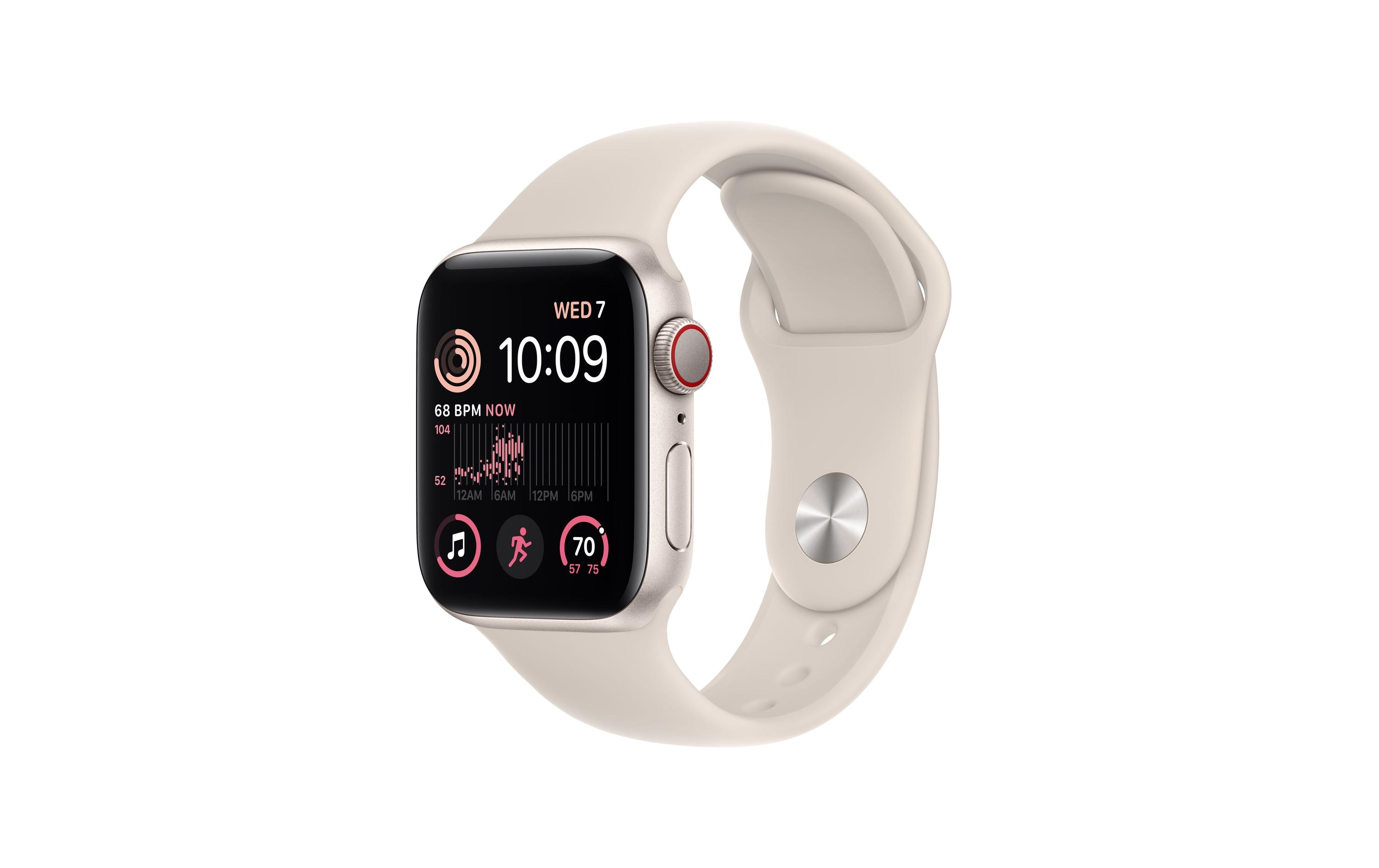 Apple Watch SE 2. Gen 40 mm LTE Alu Sport Starlight