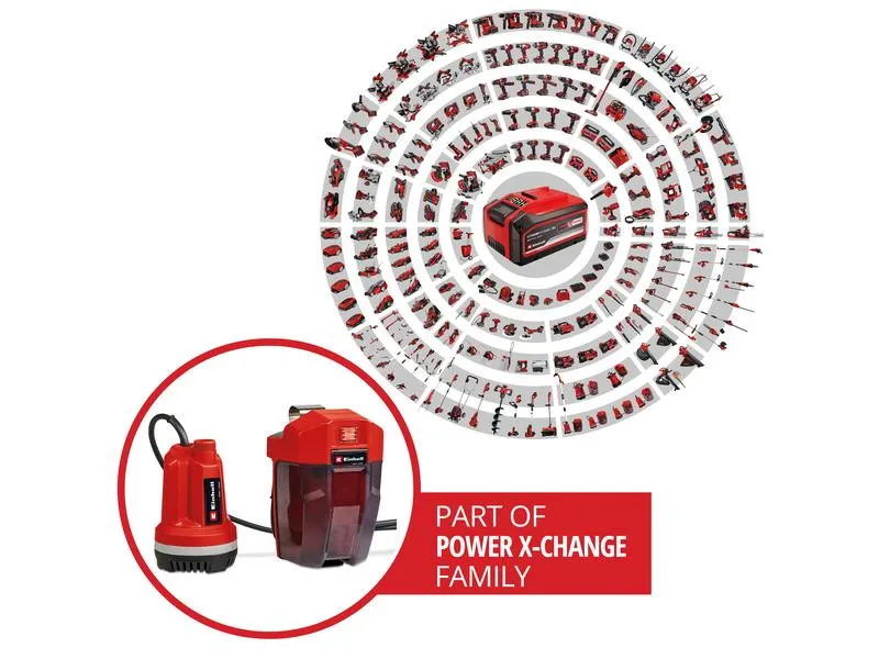 Einhell Akku-Klarwasserpumpe GE-PP 18 RB Li Solo Einhell Akku-Klarwasserpumpe GE-PP 18 RB Li Solo