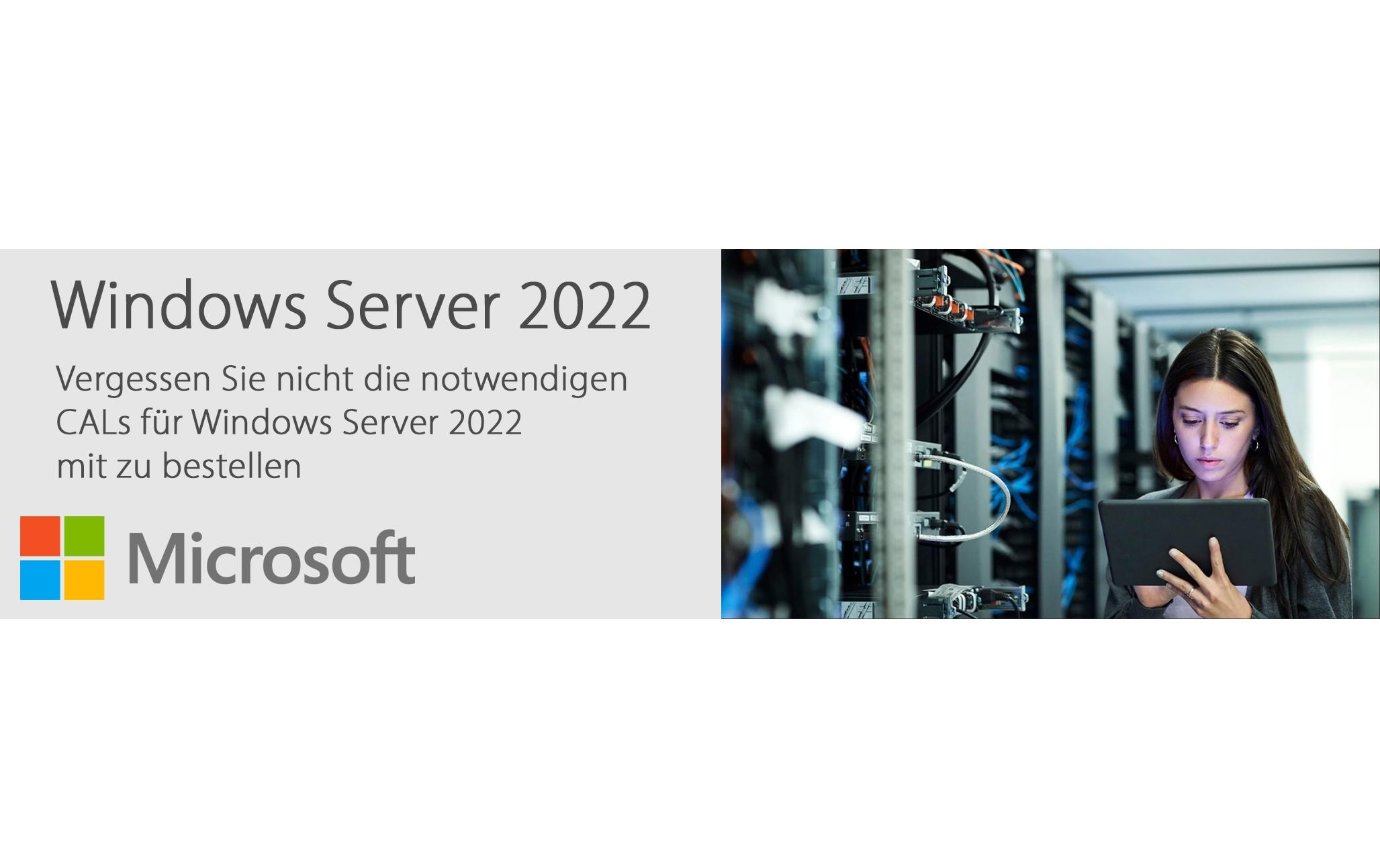 Microsoft Windows Server 2025 Standard 16 Core, OEM, Deutsch Microsoft Windows Server 2025 Standard 16 Core, OEM, Deutsch