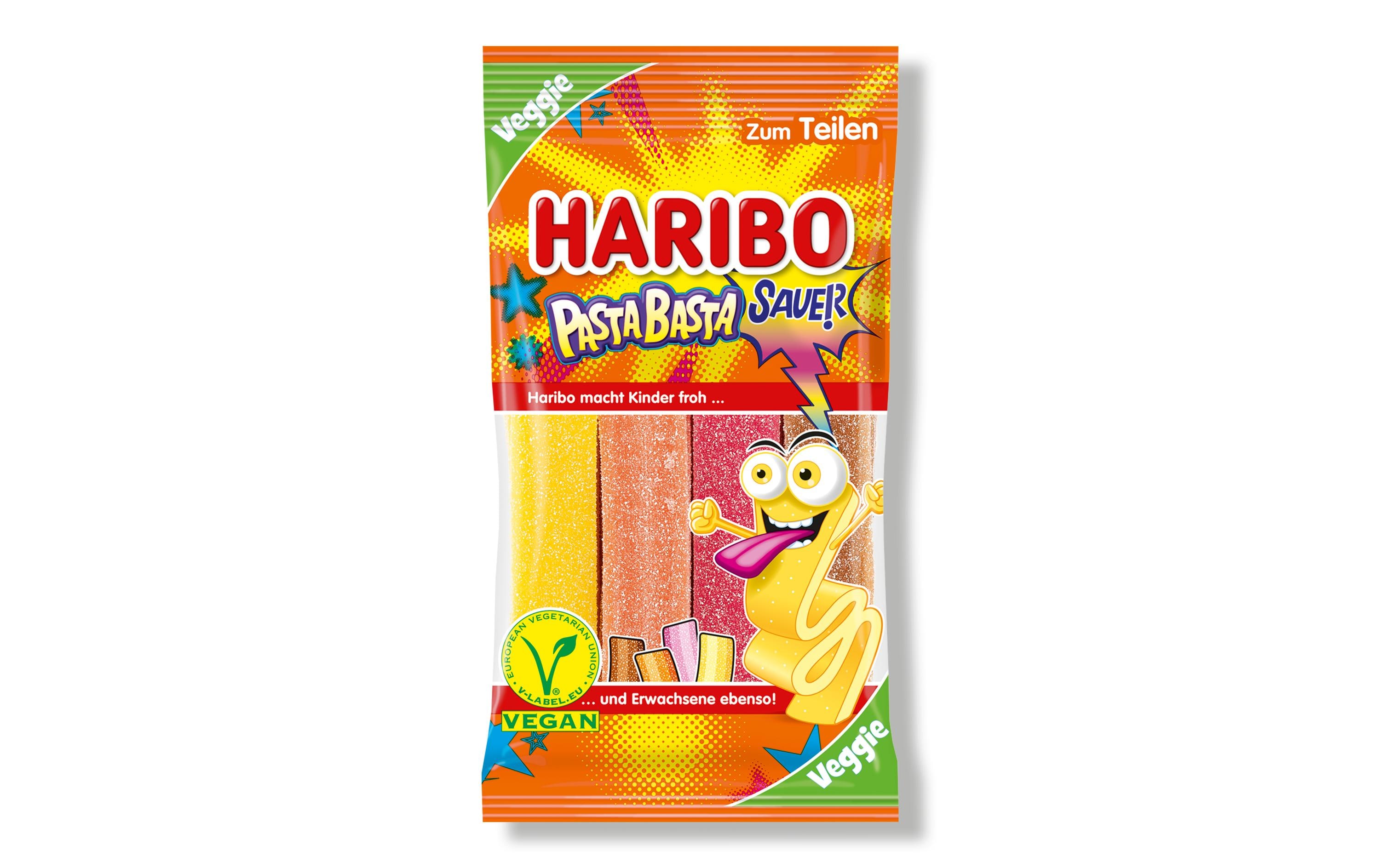 Haribo Gummibonbons Pasta Basta sauer vegan 160 g