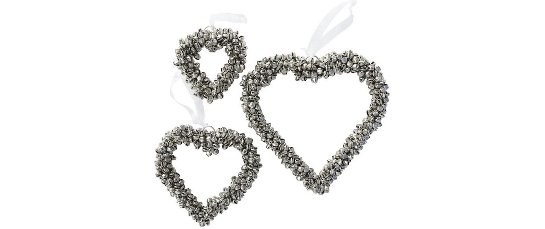 Boltze Weihnachtsschmuck Glöckchen 3 Stück, Silber