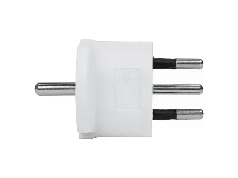 STEFFEN Fixadapter Deutschland CEE7/7 auf Schweiz T12 3-polig, Weiss