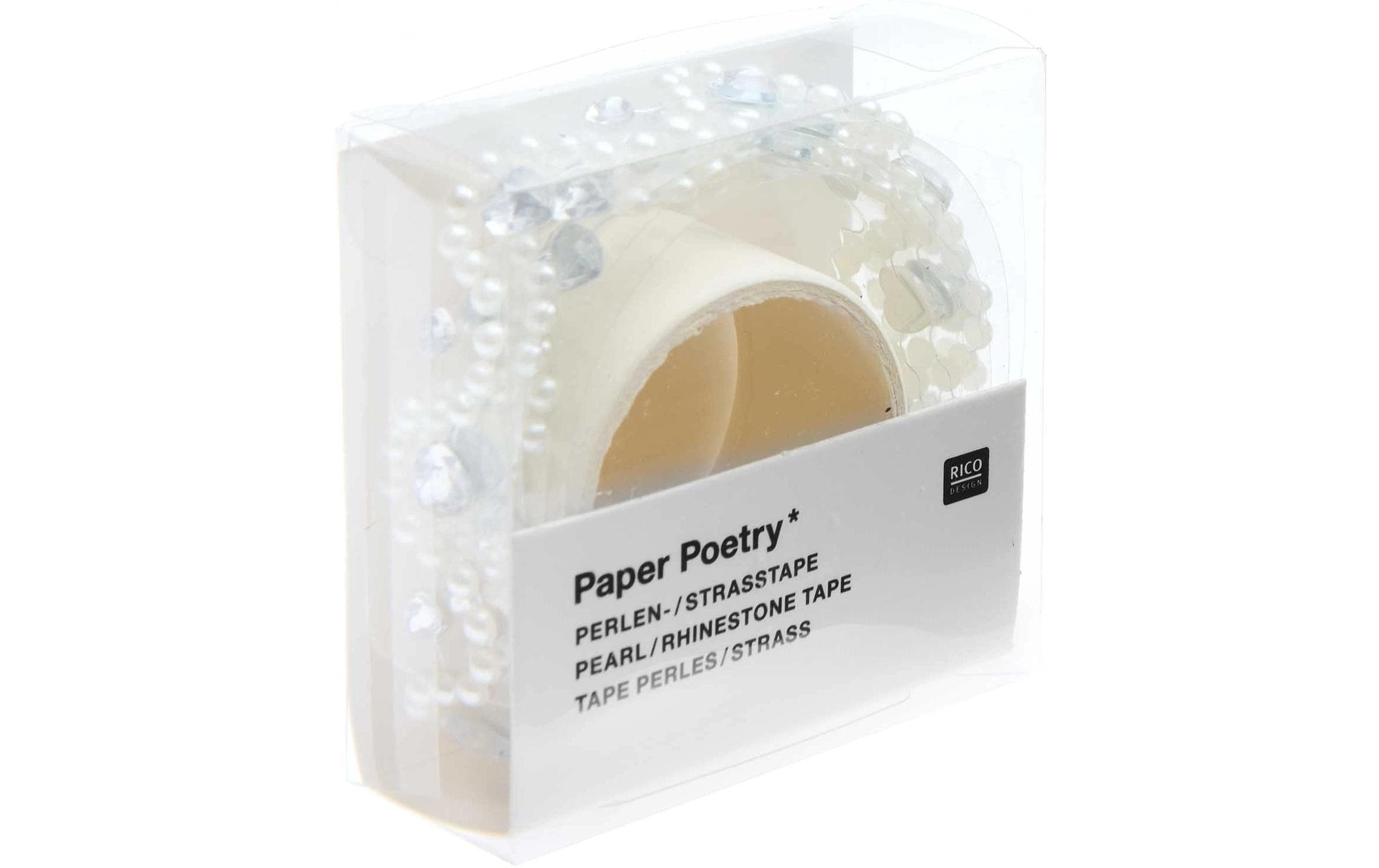 Rico Design Perlensticker Paper Poetry 50 cm, 1 Stück Silber