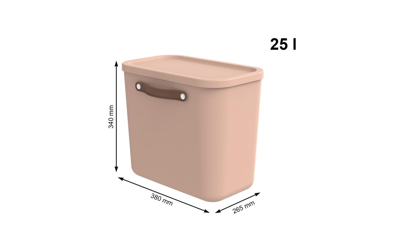 Rotho Aufbewahrungsbox Maloja 25 l, Meadow Rose