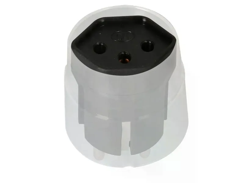 Max Hauri Fixadapter Schuko auf T13, Schwarz Max Hauri Fixadapter Schuko auf T13, Schwarz