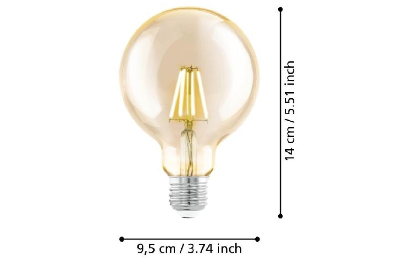 EGLO Leuchten Lampe 4 W E27 Warmweiss