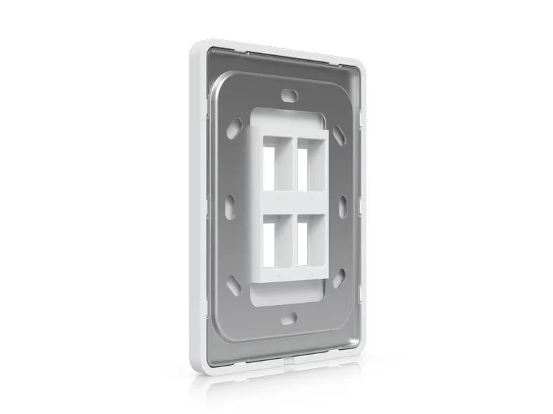 Ubiquiti Vertikal Paintable Keystone Wall Plate 4-Port, 4er-Pack