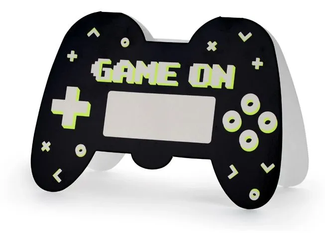 Partydeco Einladungskarte Game Controller mix, 6 Stück