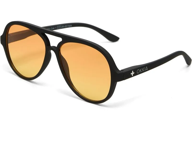 OKKIA Sonnenbrille Alessio Black, Yellow Lens OKKIA Sonnenbrille Alessio Black, Yellow Lens