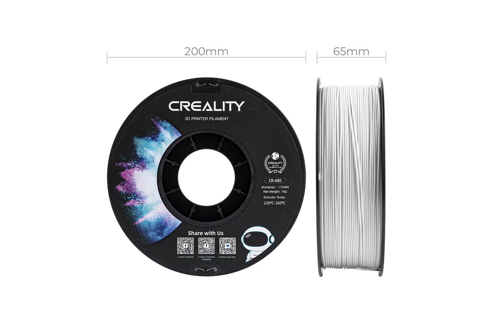 Creality Filament ABS, Weiss, 1.75 mm, 1 kg