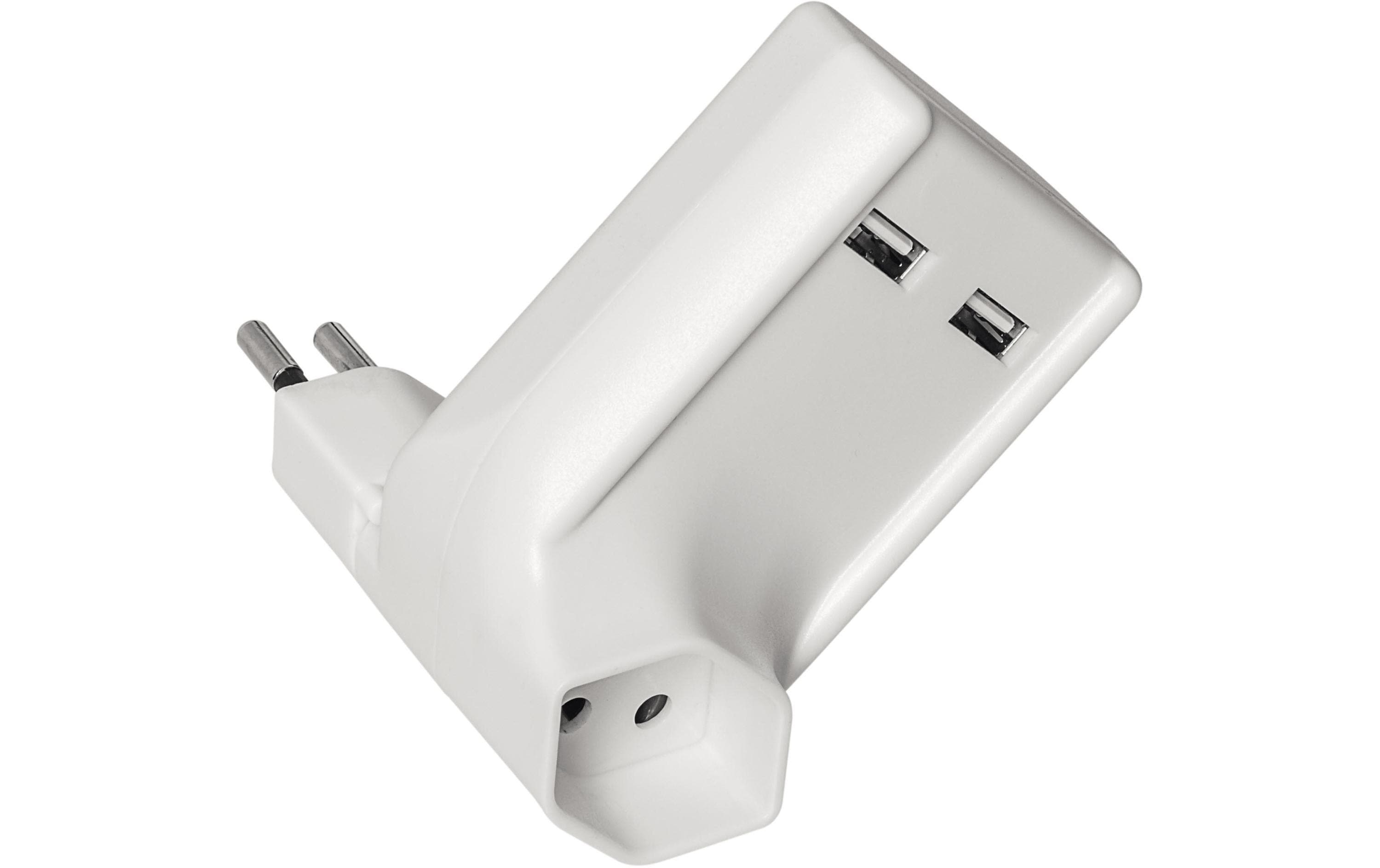 STEFFEN Mehrfachstecker 2x USB 1