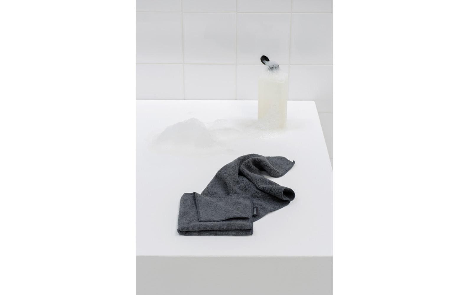 Brabantia Mikrofaser-Reinigungstuch 2 Stück, Dark