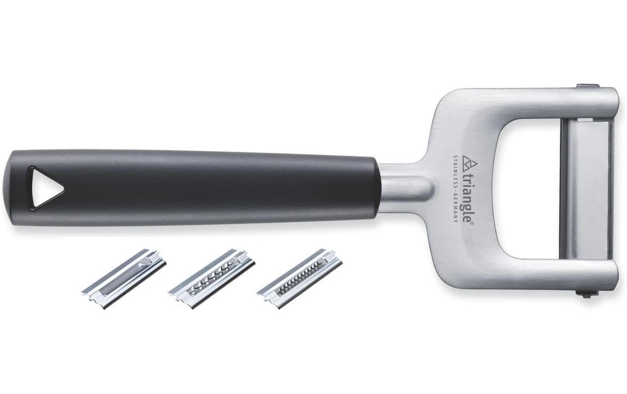 triangle Julienneschneider 3-teilig Schwarz/Silber