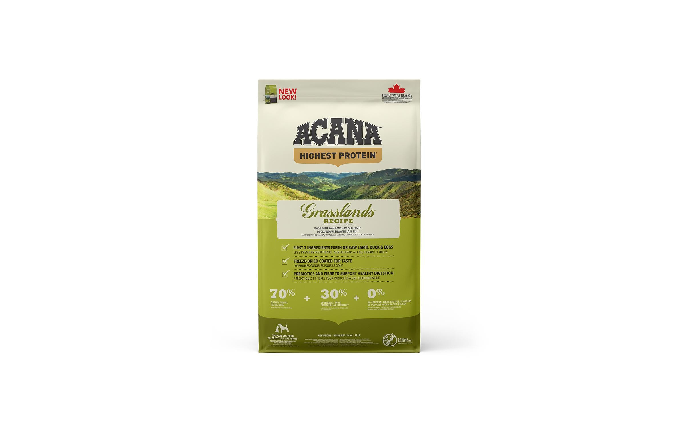 Acana Trockenfutter Regionals Grasslands Recipe, 11.4 kg