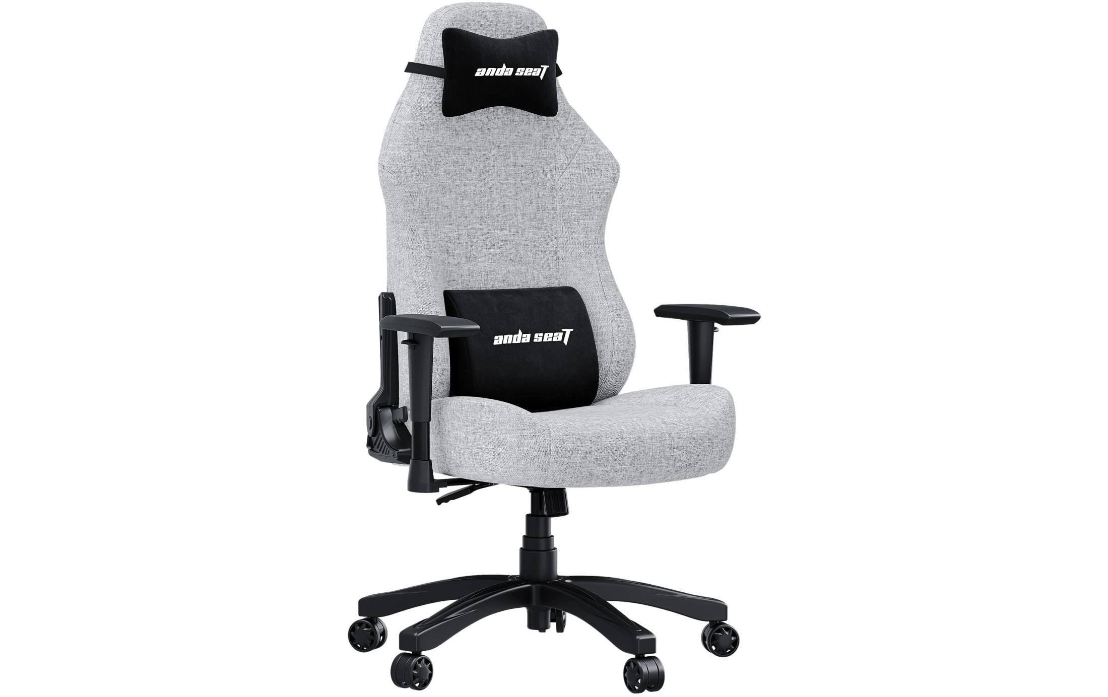 Anda Seat Gaming-Stuhl Luna Grau, Stoff