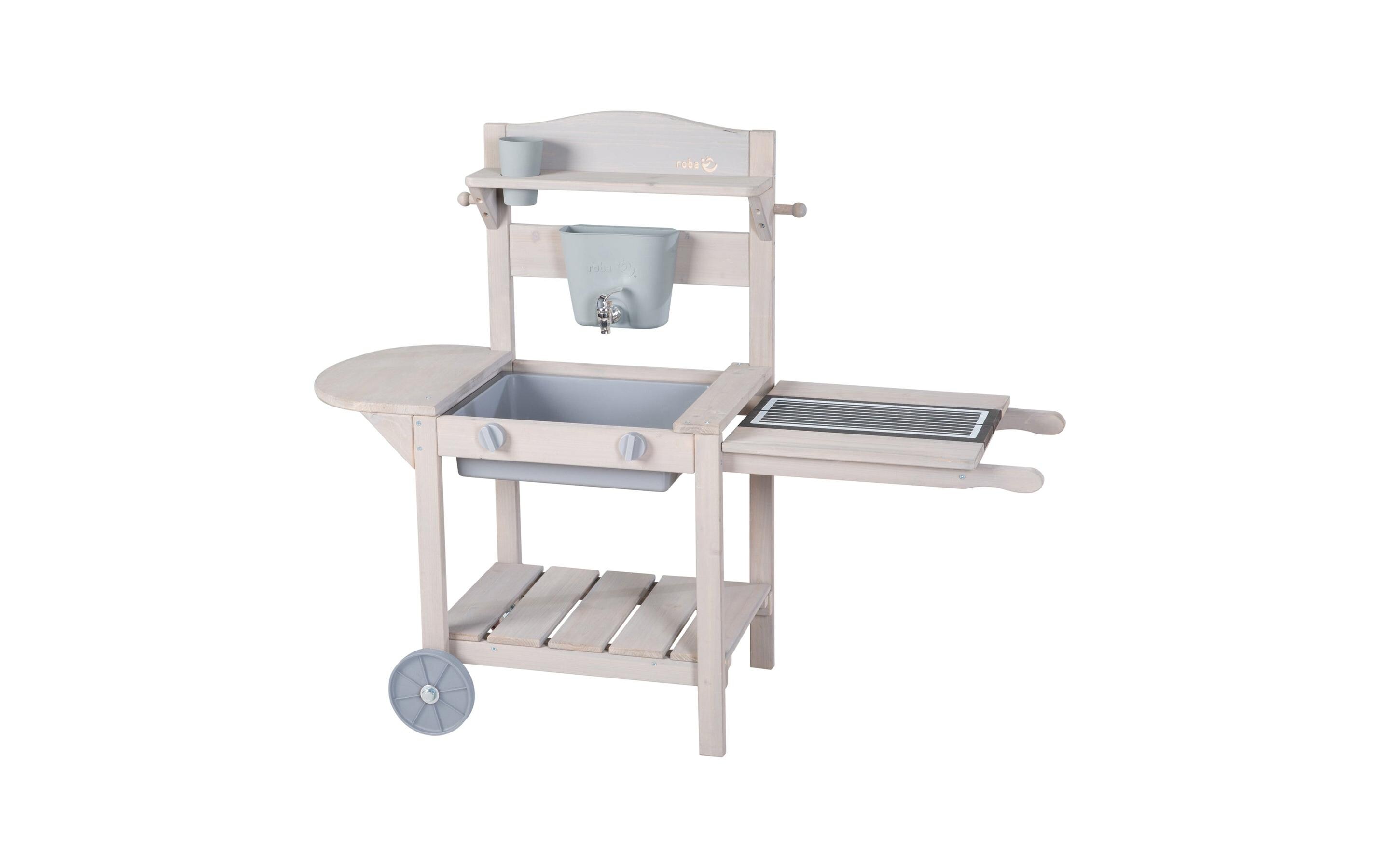 roba Mobile Spiel- und Matschküche BBQ Grau