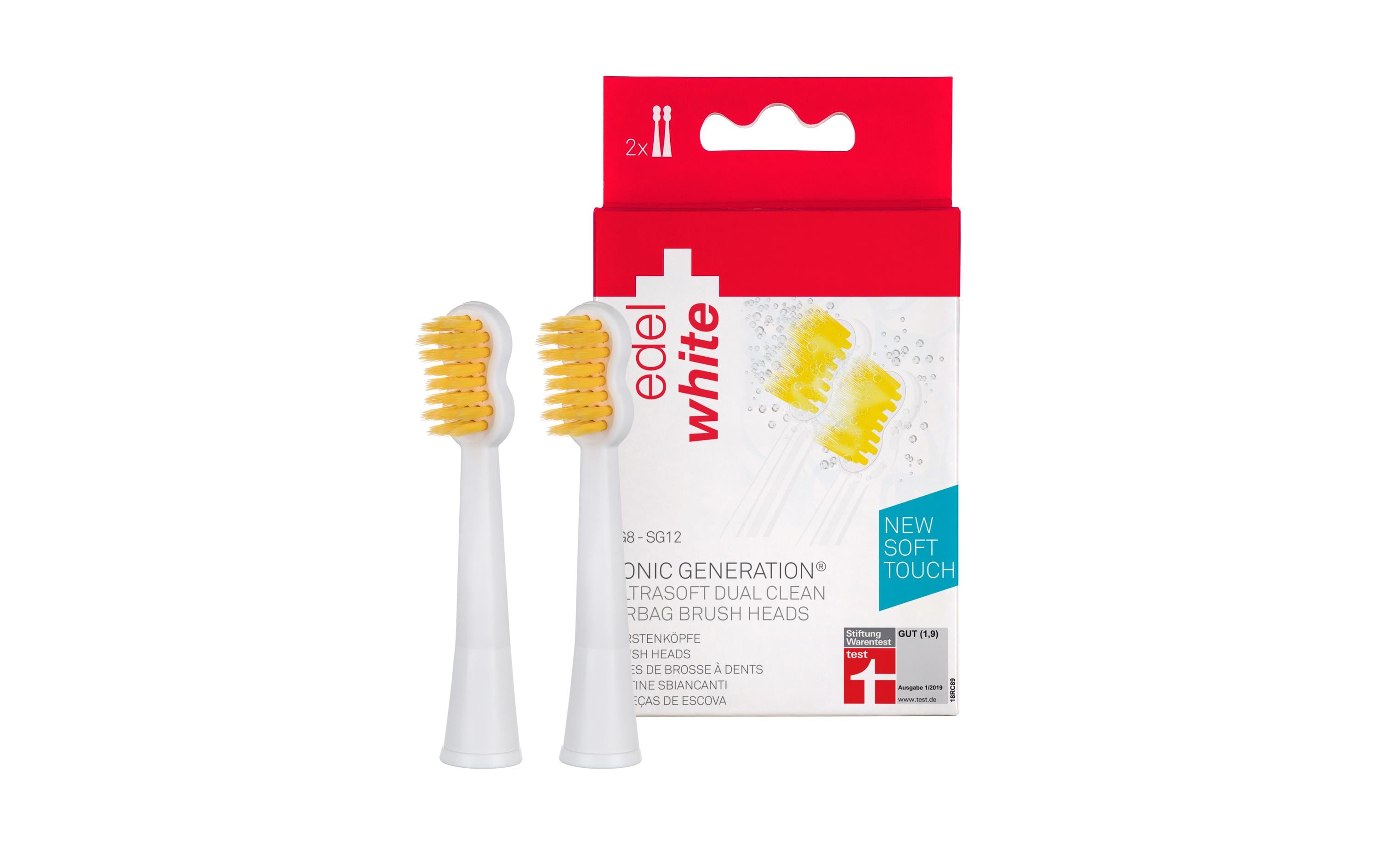 edel+white Zahnbürstenkopf Generation 8 WINNER 2 Stück