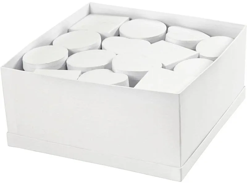 Creativ Company Papp-Schachtel 27 Stück, Weiss