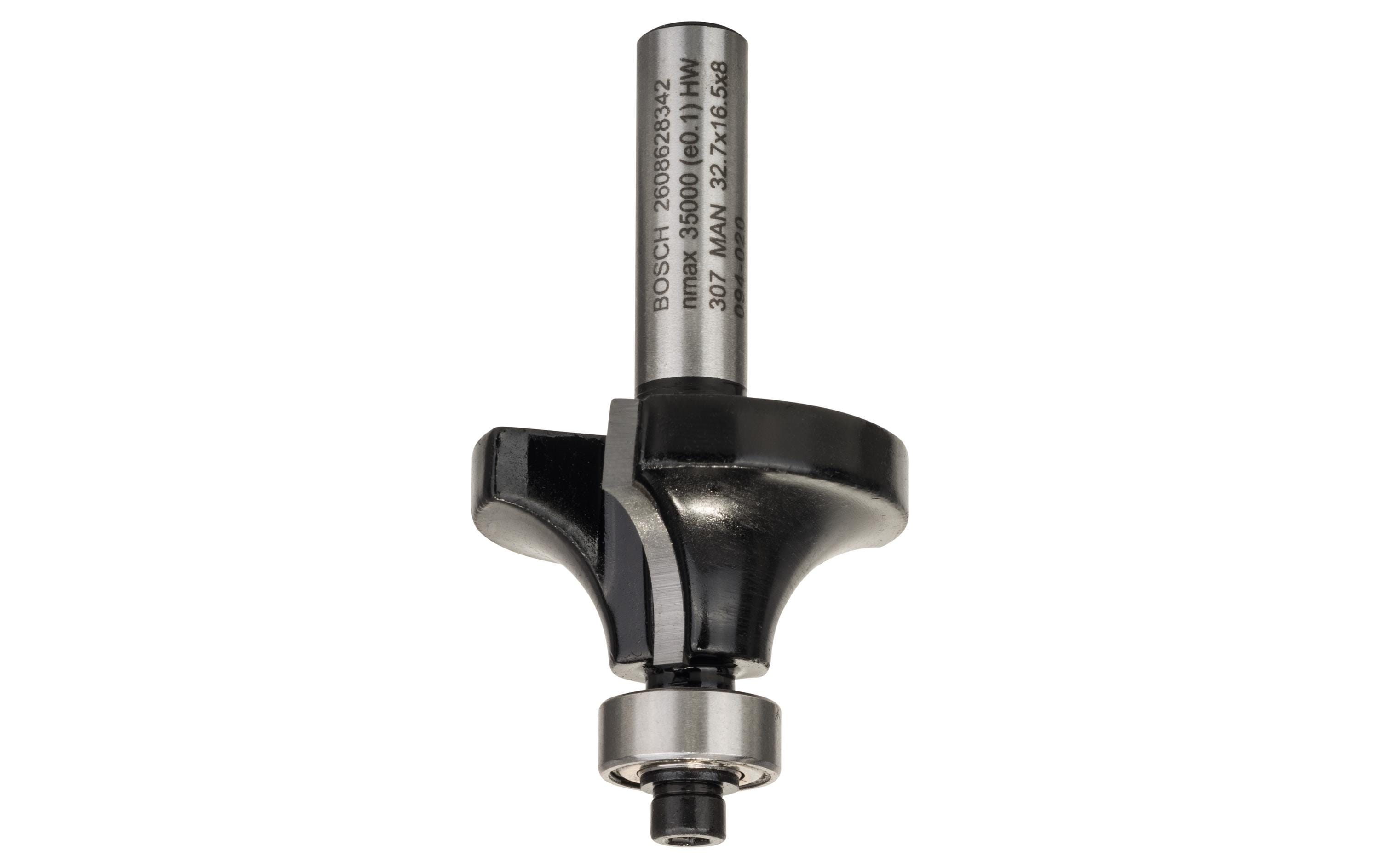 Bosch Professional Abrundfräser Standard for Wood R1 10 mm, L 16.5 mm, G 57 mm