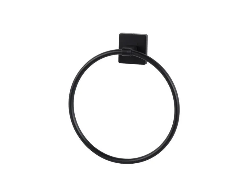 COCON Handtuchhalter rund Schwarz
