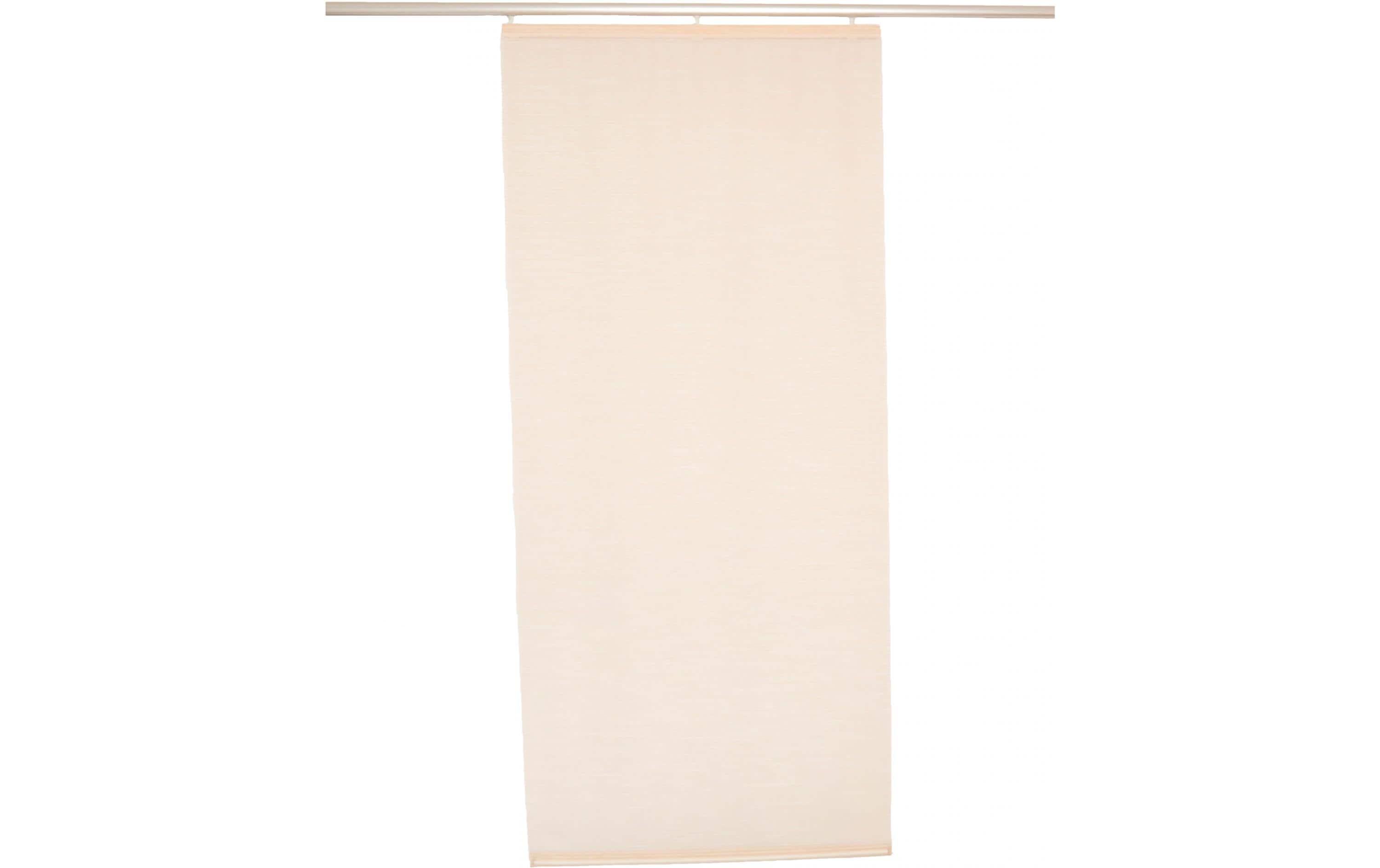 Hubatka Flächenvorhang Uni 60 cm x 240 cm, Beige