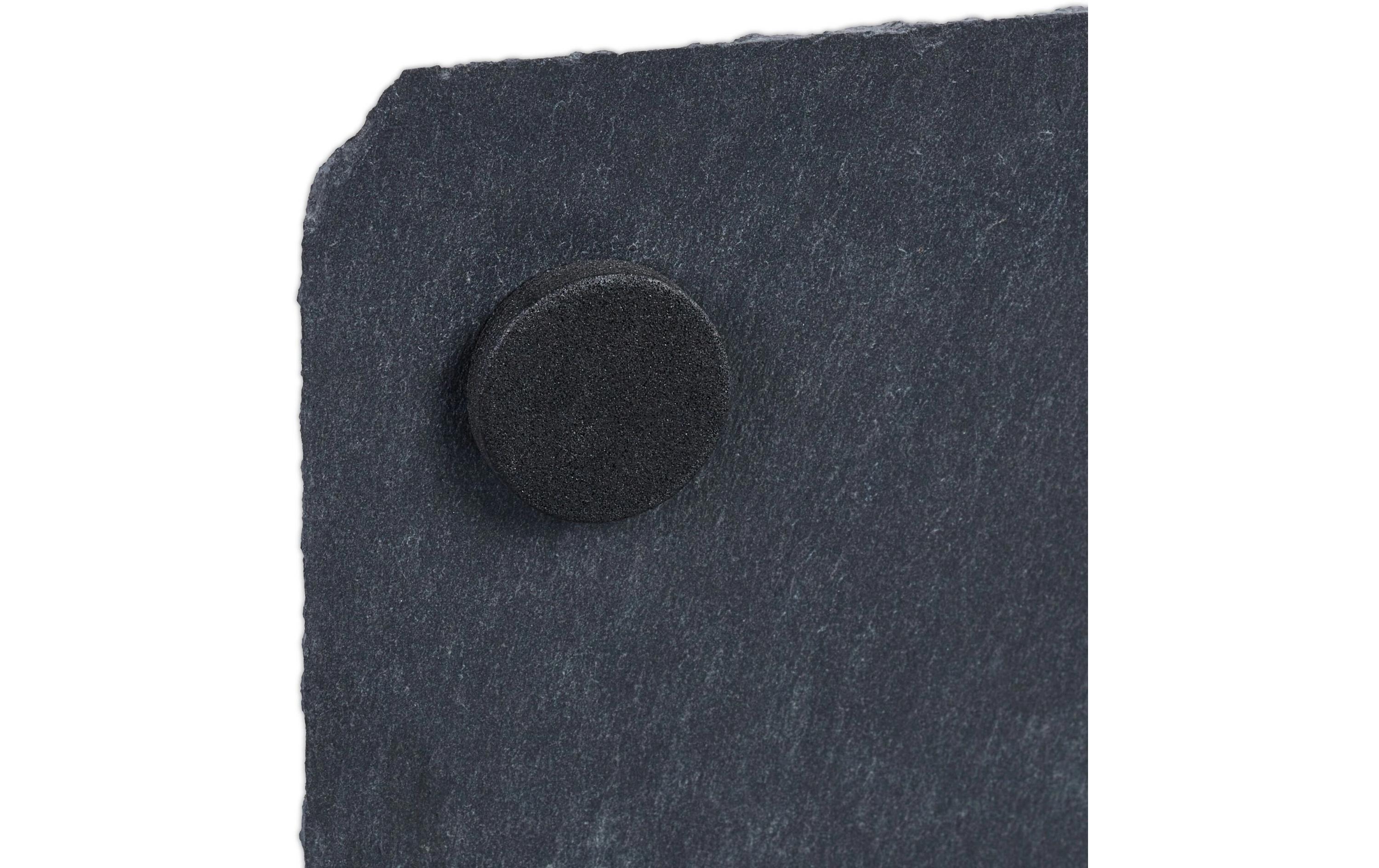 relaxdays Servierplatte 4 Stück Schwarz