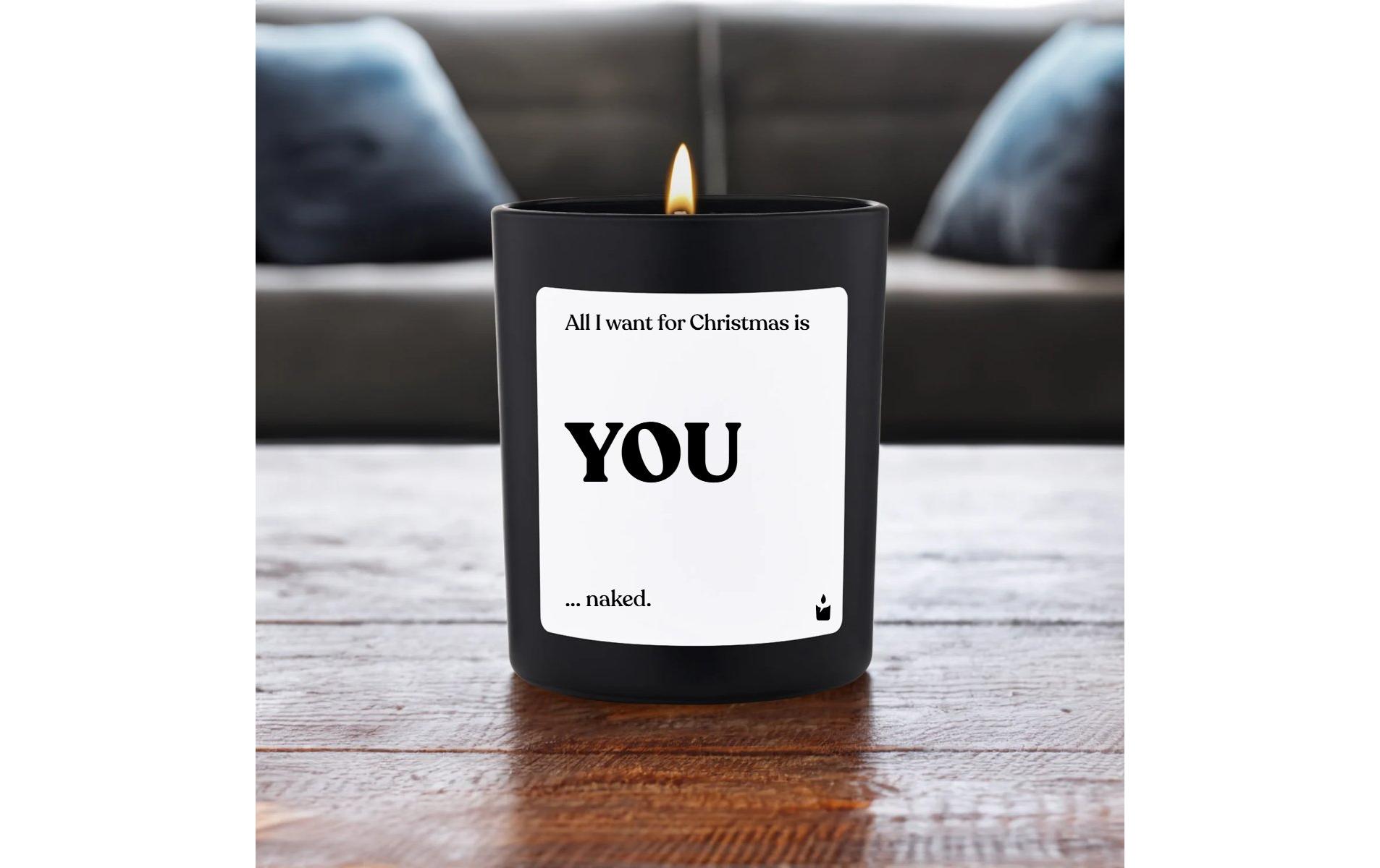 ChattyCandles Weihnachtskerze All I want for Christmas is you 6.7 x 8 cm