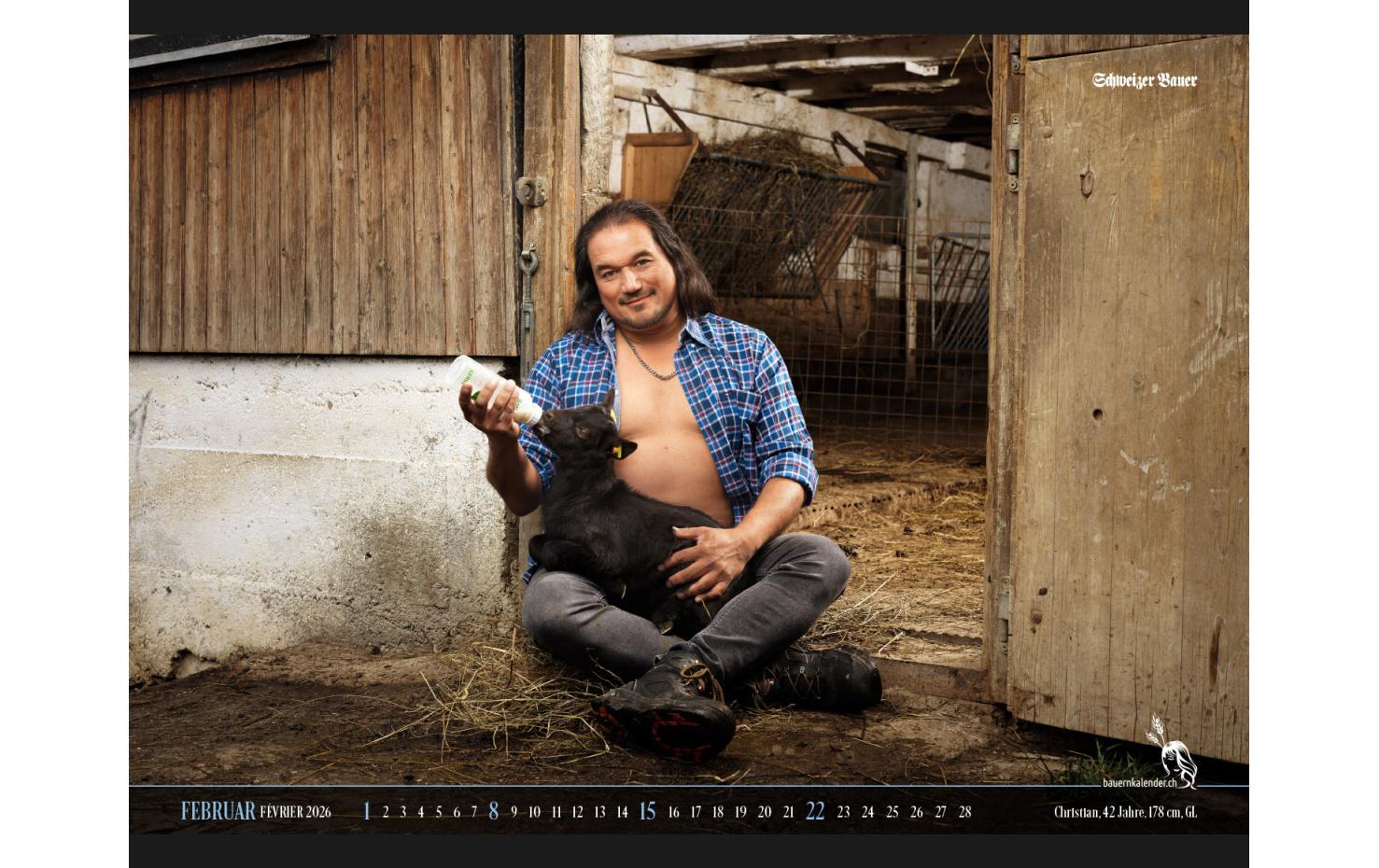 Calendaria Schweizer Bauernkalender Boys 2026