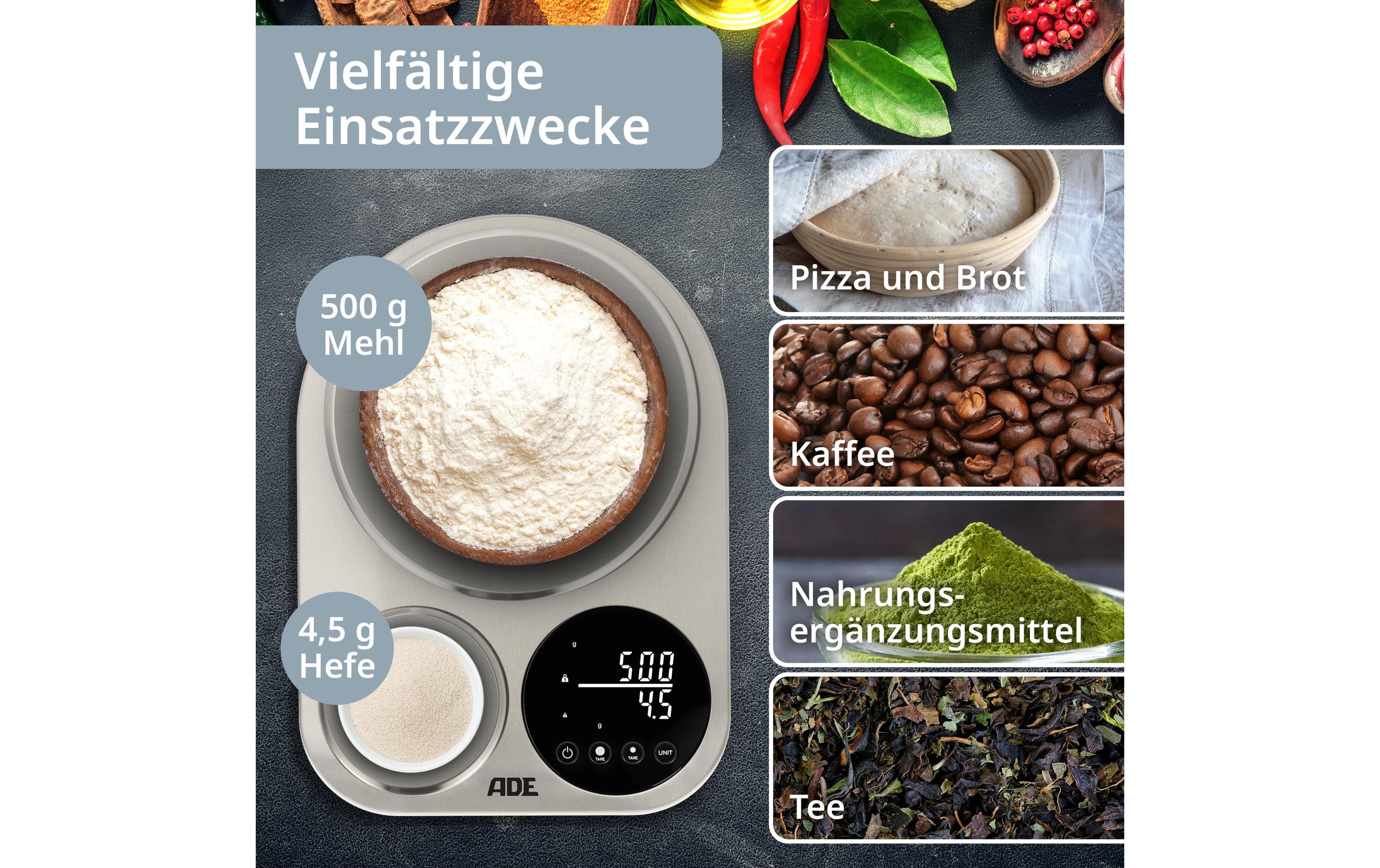 ADE Küchenwaage Isabella Silber