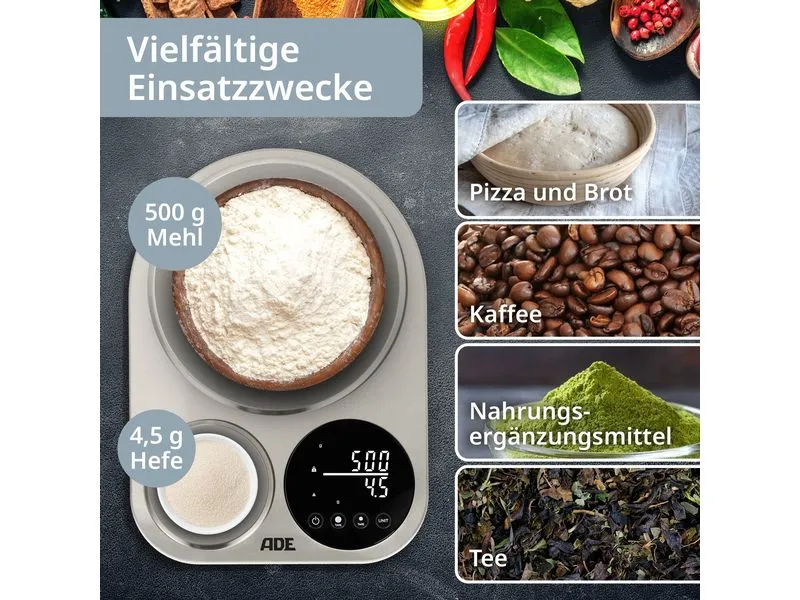 ADE Küchenwaage Isabella Silber ADE Küchenwaage Isabella Silber