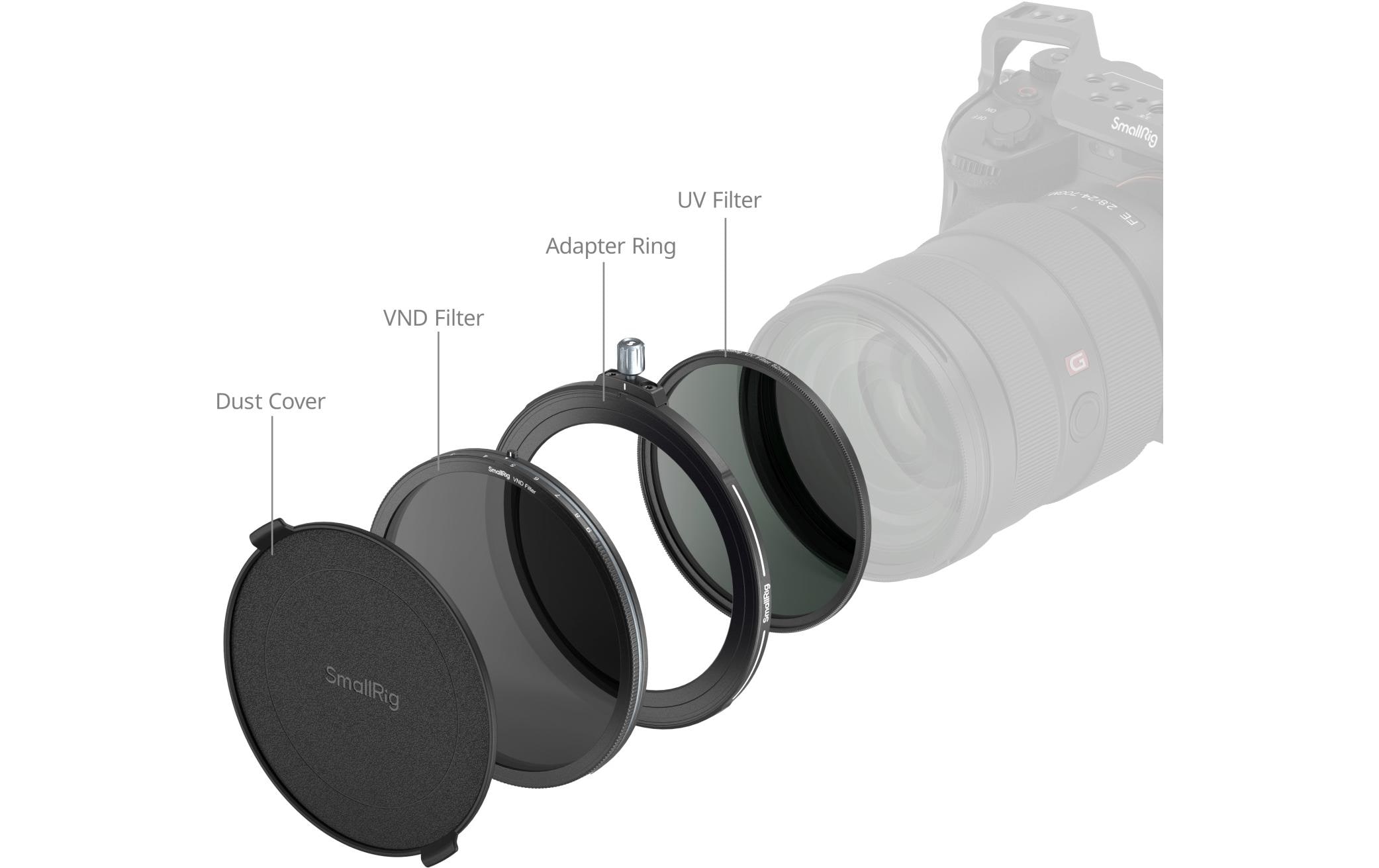 Smallrig 82 mm UV & VND Filter Kit