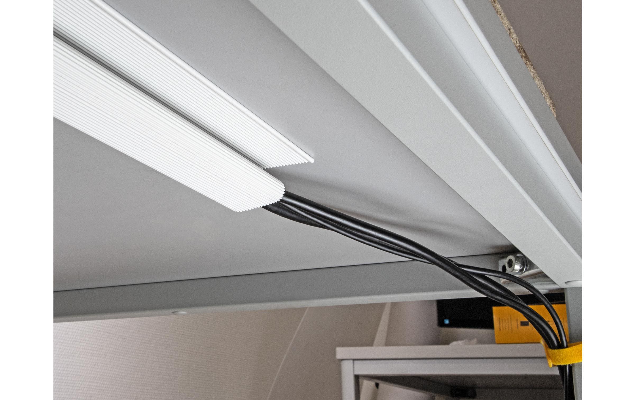 Delock Kabelkanal für Untertischmontage 0.4 m x 63 mm Weiss 2 Stück