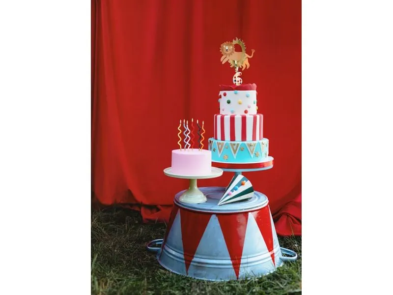 Partydeco Löwe Zirkus 16 x 16 cm Mix