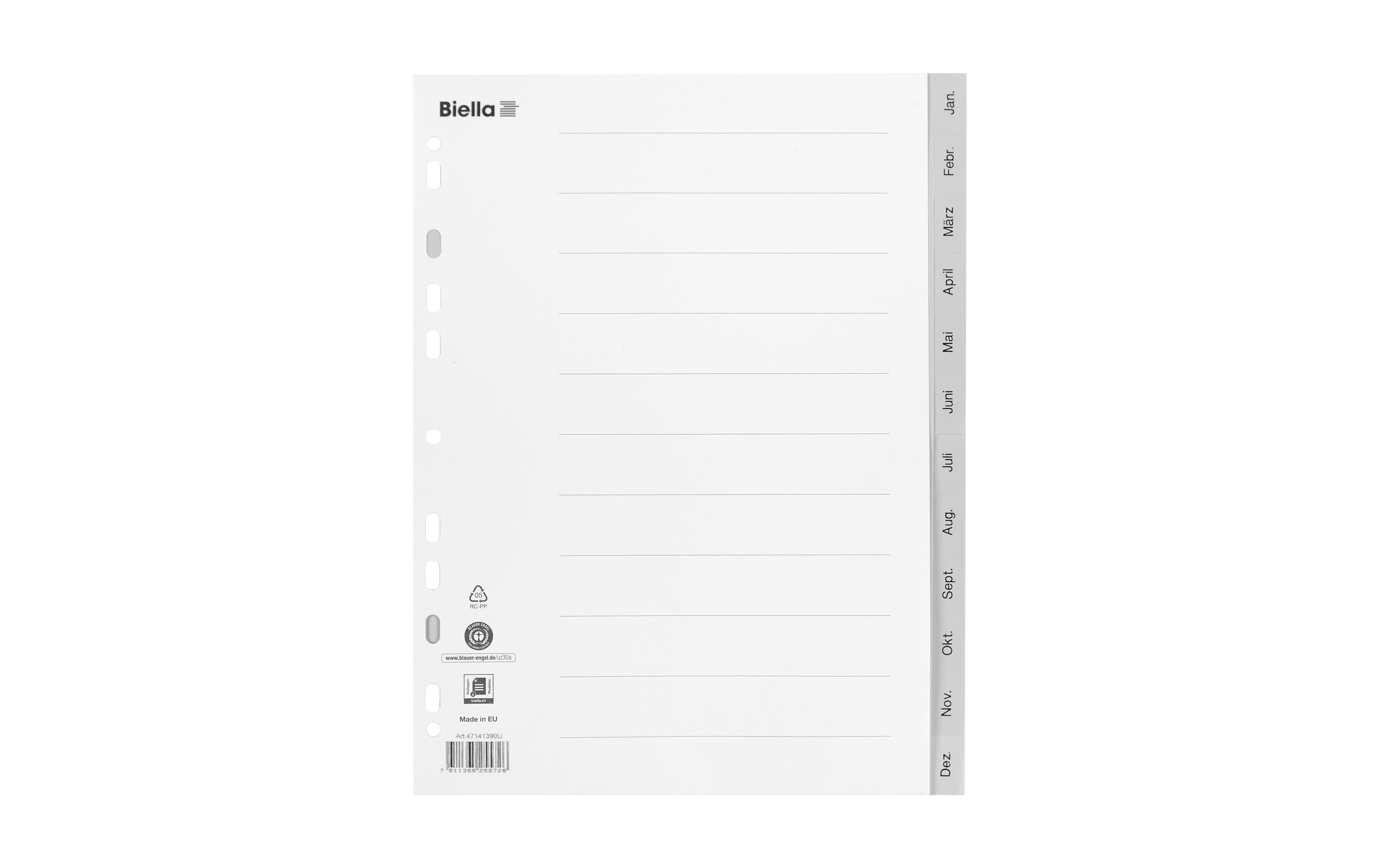 Biella Register A4 Januar-Dezember Biella Register A4 Januar-Dezember