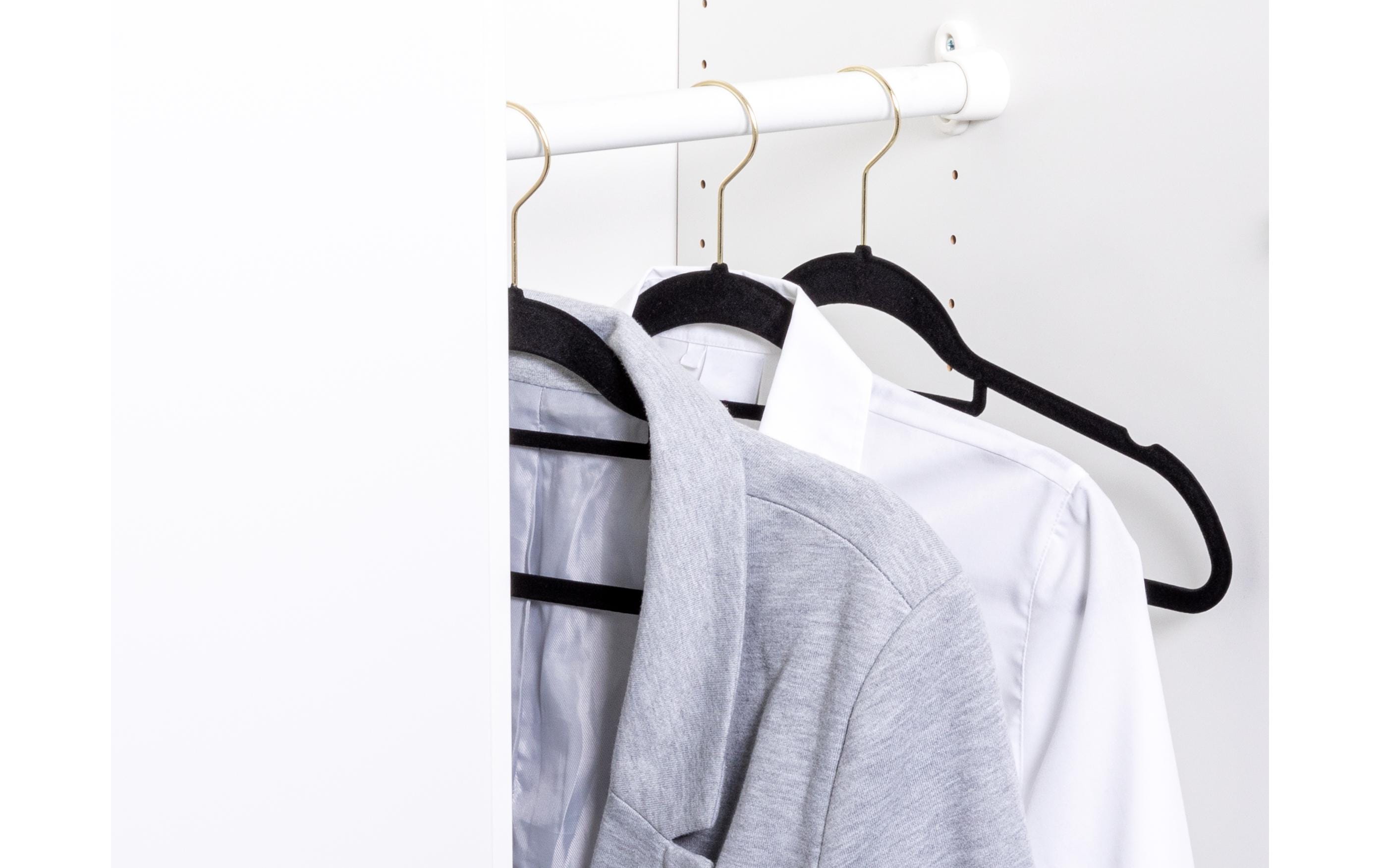 COCON Kleiderbügel 30 Stück, Schwarz