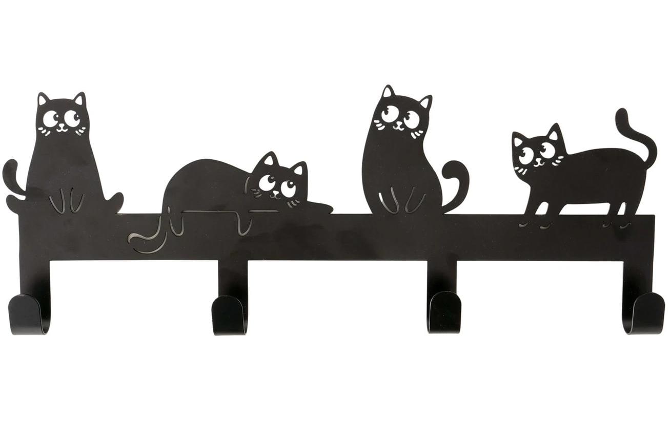 Boltze Garderobenleiste Mollie 43.5 cm x 16.5 cm, Schwarz