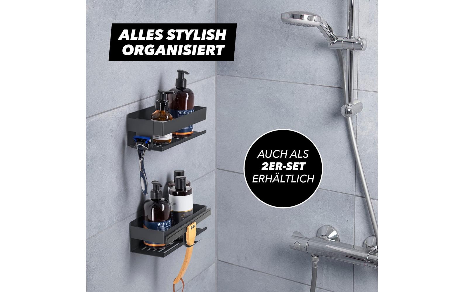 Benkstein Einzel-Duschorganizer Schwarz