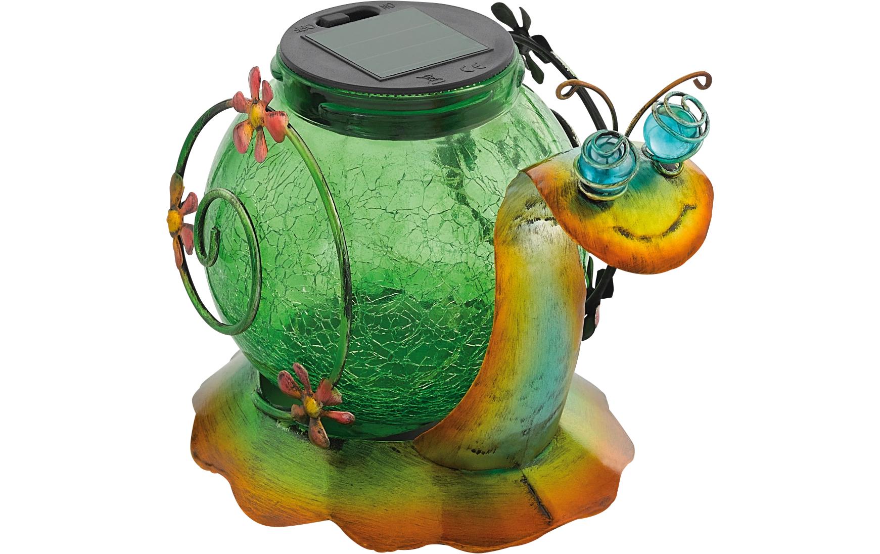 EGLO Leuchten Gartenlicht Deko Solarleuchte Schnecke EGLO Leuchten Gartenlicht Deko Solarleuchte Schnecke