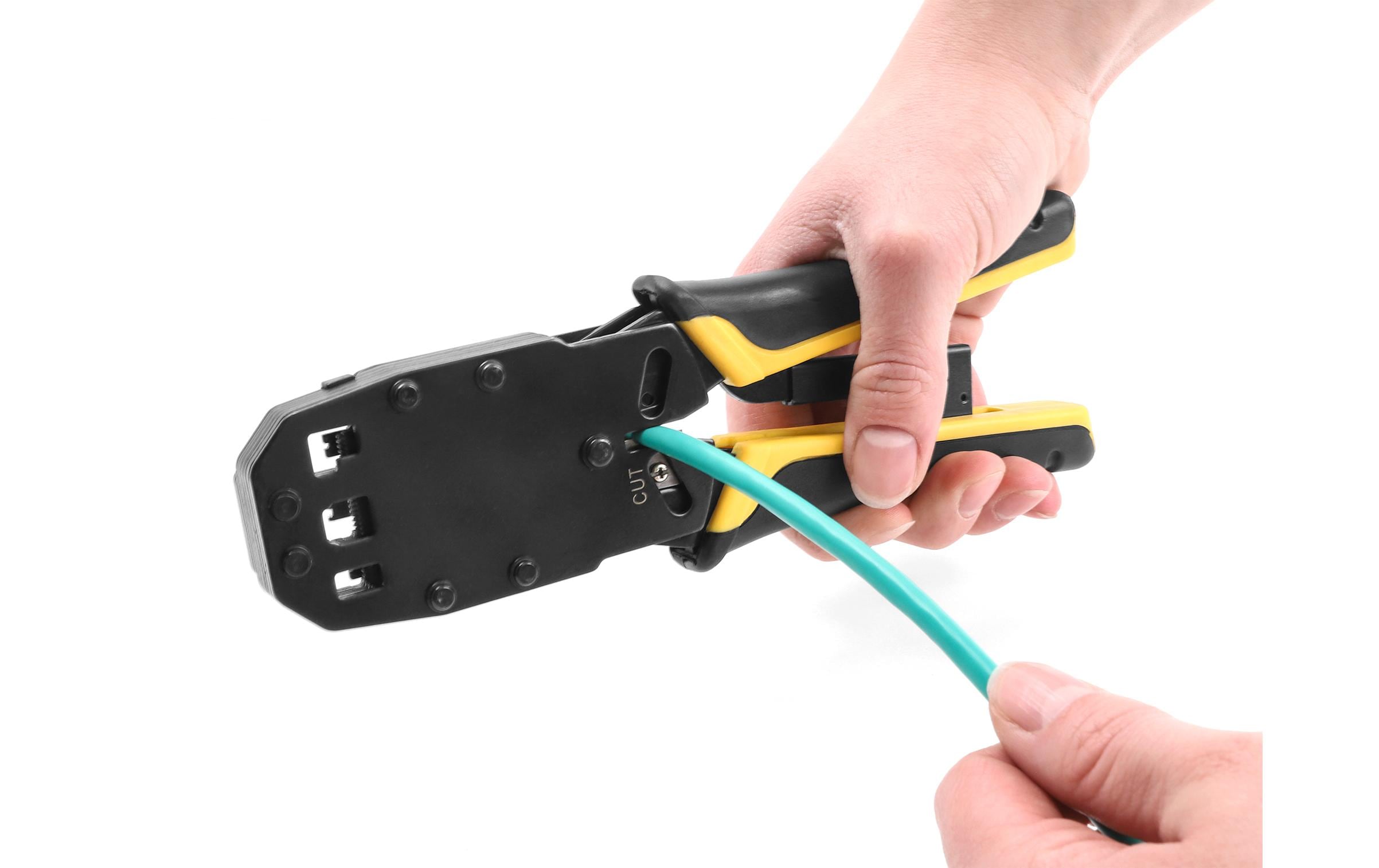 Delock Crimpzange für RJ50, RJ45, RJ12/11, 6P DEC, 4P