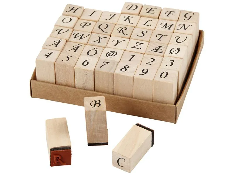Creativ Company Stempelset Buchstaben/Zahlen 42-teilig Creativ Company Stempelset Buchstaben/Zahlen 42-teilig