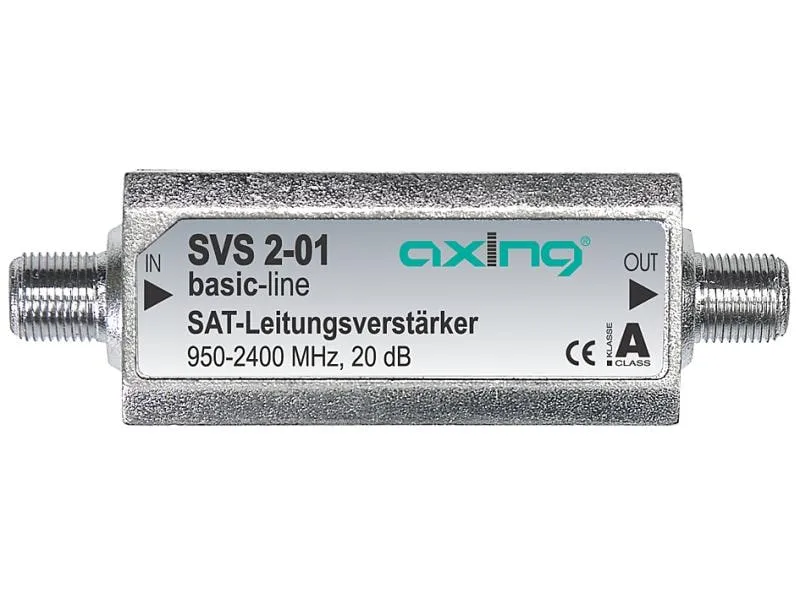 Axing SAT-Verstärker SVS 2-01 9502400 MHz, 20 dB Axing SAT-Verstärker SVS 2-01 9502400 MHz, 20 dB